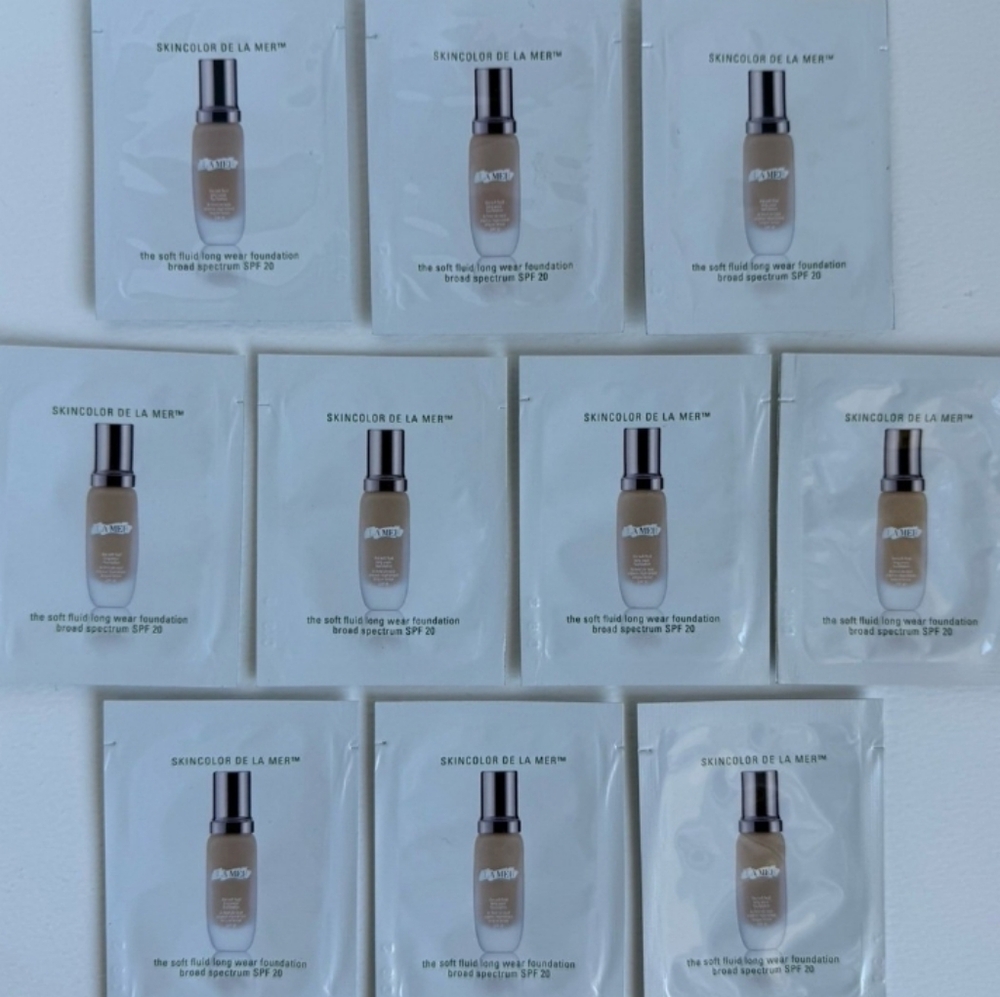 20x La Mer Soft Fluid Foundation Samples In Shade " NATURAL 12 "
